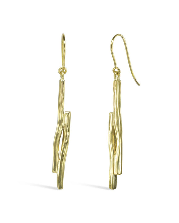 Trap Gold Drop Earrings Earrings Pruden and Smith
