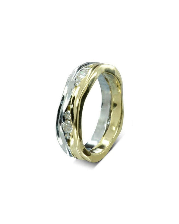 Trap Two Colour Gold Diamond Eternity Ring (6mm) Ring Pruden and Smith