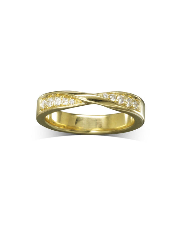 Wedding Ring with Twist Ring Pruden and Smith