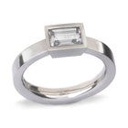 Emerald Cut Diamond Platinum Engagement Ring Ring Pruden and Smith Platinum  