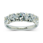 Four Claw Five Diamond Half Eternity Ring Ring Pruden and Smith 0.45ct-5mm approx.  