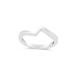 Princess Cut Flat Twist Ring Fitted Wedding Band Ring Pruden and Smith   