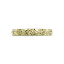 Vintage Look Diamond Pattern Eternity Ring Ring Pruden and Smith   