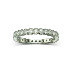 Dainty Scalloped Edge Diamond Full Eternity Ring Ring Pruden and Smith   