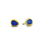 Lapis Lazuli Solid 18ct Gold Stud Earrings Earring Pruden and Smith   