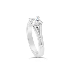Split Shank Princess Cut Diamond Engagement Ring Ring Pruden and Smith   