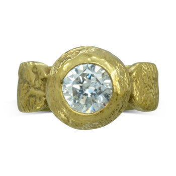 Nugget Diamond Gold Unusual Ring (1ct) Ring Pruden and Smith   
