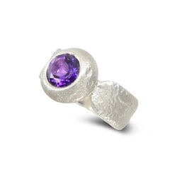 Nugget Gemstone Silver Ring Ring Pruden and Smith   