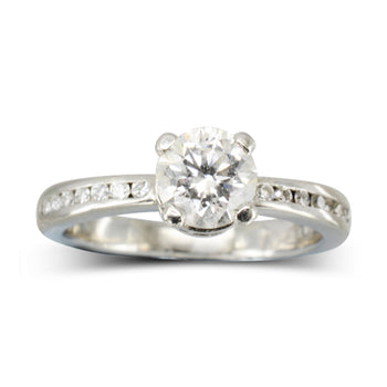 Channel Set Diamond Eternity and Wedding Band Ring Pruden and Smith   