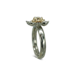 Lotus Flower Diamond Flower Cluster Ring Ring Pruden and Smith   