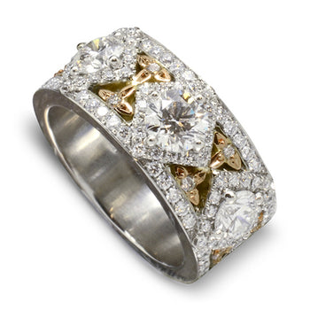 Bespoke Diamond Wedding Band Ring Pruden and Smith   