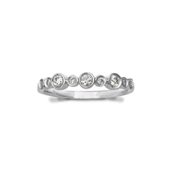 Alternating Diamond White Gold Eternity Ring Ring Pruden and Smith   