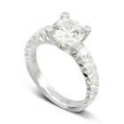 Fishtail Set Engagement Ring Ring Pruden and Smith   