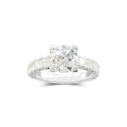 Fishtail Set Engagement Ring Ring Pruden and Smith   