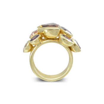 Cocktail 18ct Yellow Gold Stacking Ring Ring Pruden and Smith   