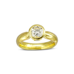 18ct Yellow Gold Solitaire Engagement Ring Ring Pruden and Smith   