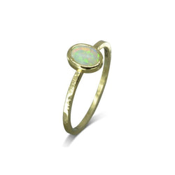 Opal 9ct Gold Stacking Ring Ring Pruden and Smith   