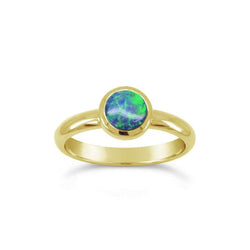 Opal and 18ct Yellow Gold Ring Ring Pruden and Smith   