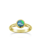 Opal and 18ct Yellow Gold Ring Ring Pruden and Smith   