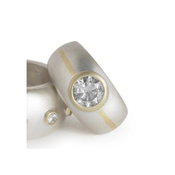 Inlaid 18ct White and Yellow Gold Diamond Ring (1.5ct) Ring Pruden and Smith   