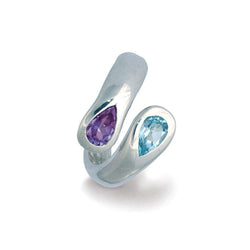 Moi et Toi Amethyst and Blue Topaz Ring Ring Pruden and Smith   