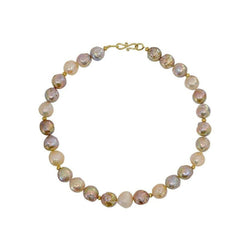 Gold Nugget Baroque Pearl Necklace Necklace Pruden and Smith   