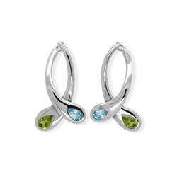 Moi et Toi Peridot and Topaz Drop Earrings Earring Pruden and Smith   
