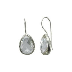 Rock Crystal Clear Drop Earrings Earring Pruden and Smith   