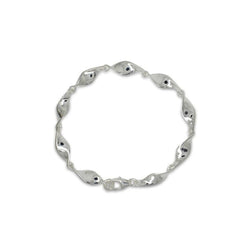 Twist Polished Silver Bracelet Bracelet Pruden and Smith 10mm  