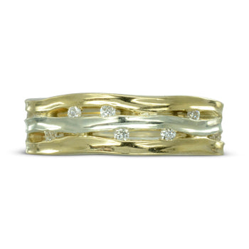 Trap Three Band Diamond Eternity Ring Ring Pruden and Smith   