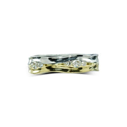 Trap Two Colour Gold Diamond Eternity Ring (6mm) Ring Pruden and Smith   