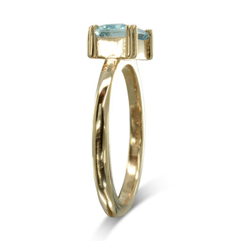 Aquamarine Baguette Ring Ring Pruden and Smith   