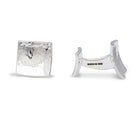 Concave Silver Cufflinks (Square) Cufflink Pruden and Smith   