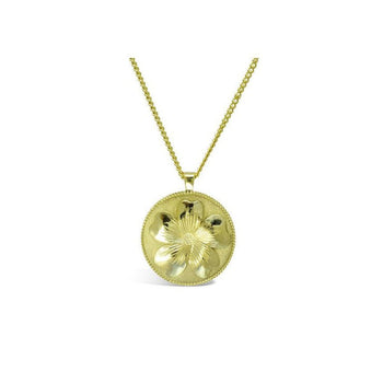 Primrose Solid Gold Coin Pendant Pendant Pruden and Smith   