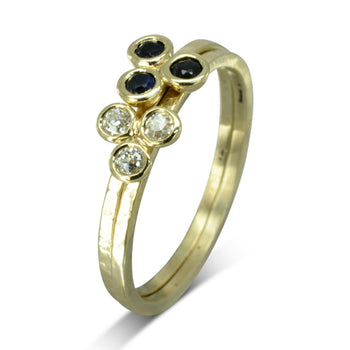 Trefoil Gold Gemstone Ring Ring Pruden and Smith   