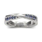 Twist Sapphire Eternity Ring Ring Pruden and Smith   