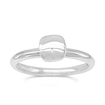 Pebble Silver Stacking Rings Ring Pruden and Smith Square  