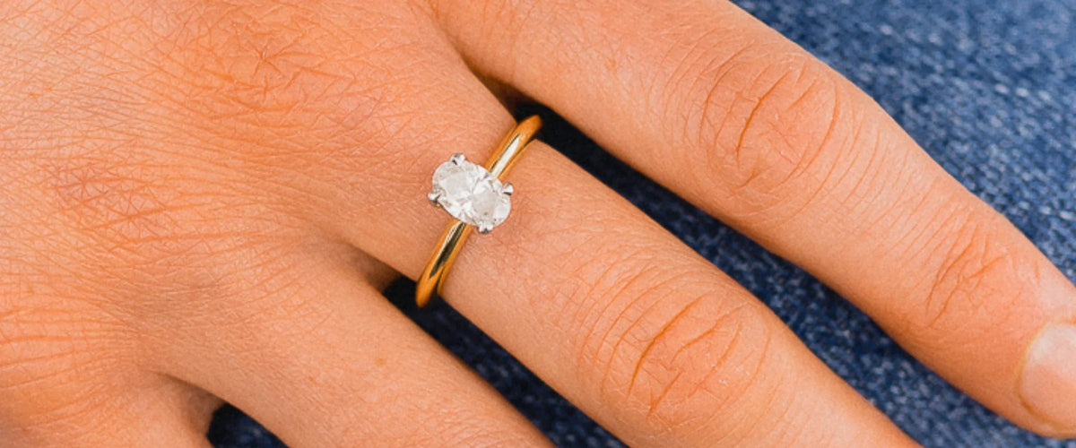 Oval Diamond Engagement Ring, by Pruden and Smith