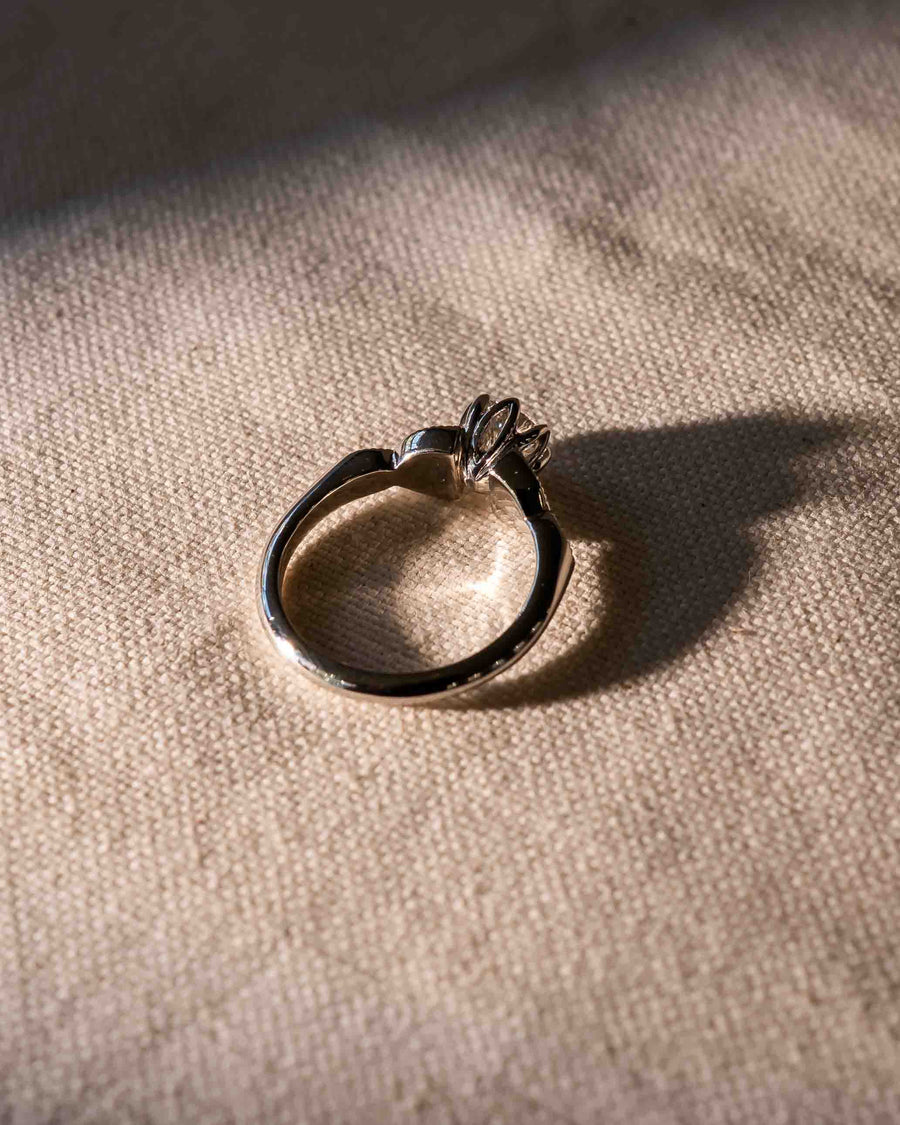 Handmade 0.61ct Natural Round Cut Vintage Engagement Ring by Pruden & Smith