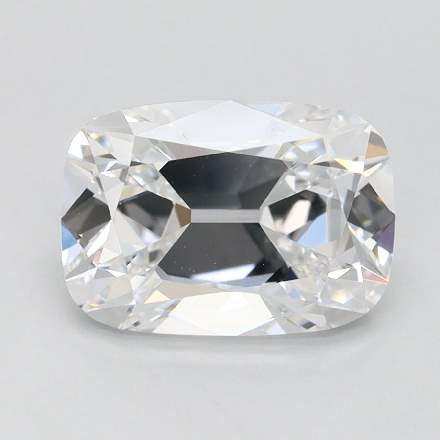 1.63ct Cushion Lab-Grown Diamond — for 2.57ct Chunky Cushion Cut Bezel Engagement Ring
