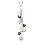 Card Charm Tassel Pendant Necklace Pruden and Smith   