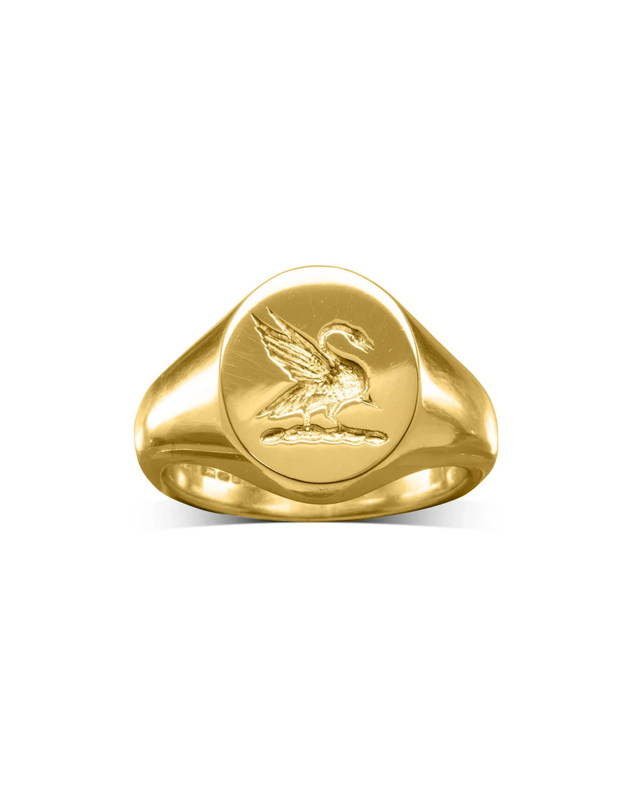 14 carat yellow gold signet ring