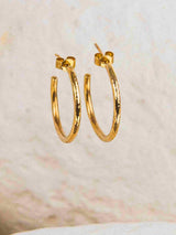 mini hoops earrings in gold
