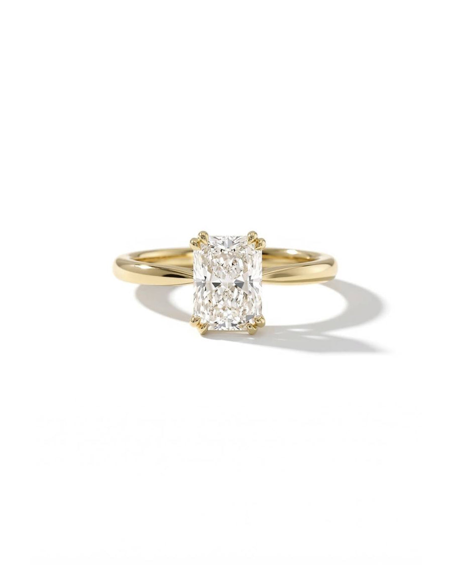 Handmade 1.5ct Cushion Cut Lab-Grown Diamond Hidden Halo Engagement Ring by Pruden & Smith
