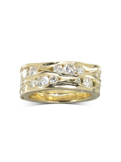 Trap Wide Three Band Diamond Full Eternity Ring Ring Pruden and Smith   