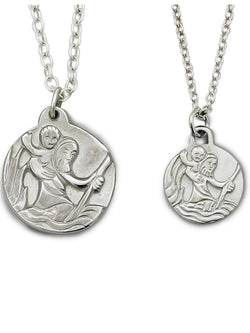 Silver or Gold St Christopher Pendant Pruden and Smith   