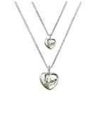 Hammered Silver Heart Pendant Pendant Pruden and Smith 8mm  