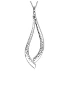 Forged Silver Drop Pendant Pendant Pruden and Smith 100mm Silver 