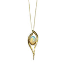 Opal Forged Gold Pendant Pendant Pruden and Smith   