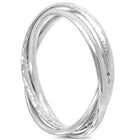 Hammered Triple Solid Silver Bangle Bangle Pruden and Smith   